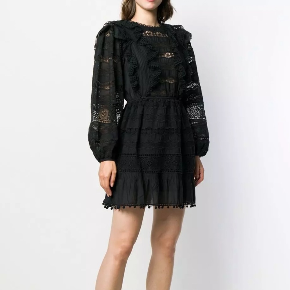 Ulla Johnson black mini dress